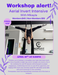 Aerial Invert Intensive w/ Mikayla